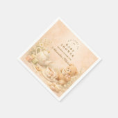 Vintage Tea Afternoon Baby Shower スタンダードカクテルナプキン (角)