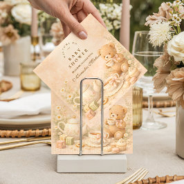 Vintage Tea Afternoon Baby Shower スタンダードカクテルナプキン