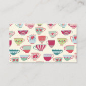 Vintage Teacup Bridal Shower Gift Registry エンクロージャーカード (裏面)