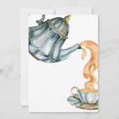 Vintage Teacup Tea Bridal Shower Party 招待状 (裏面)