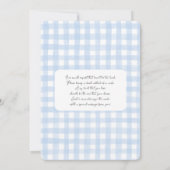 Vintage Teddy Bear Baby Shower Boy 招待状 (裏面)