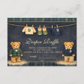 Vintage Teddy Bear Preppy Diapper Raffle エンクロージャーカード (正面)