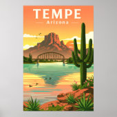 Vintage Tempe Arizona ポスター (正面)