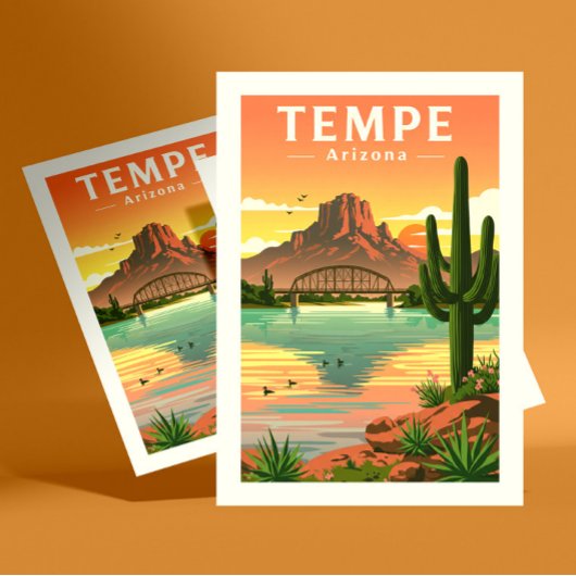 Vintage Tempe Arizona ポストカード