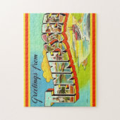 Vintage Tennessee Greeting Postcard 11x14 ジグソーパズル (縦)
