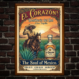 Vintage Tequila Advertising Poster ポスター