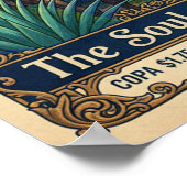 Vintage Tequila Advertising Poster ポスター (角)