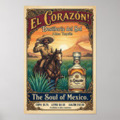 Vintage Tequila Advertising Poster ポスター (正面)