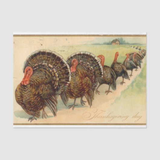 Vintage Thanksgiving Mix Series Design 15 薄葉紙 (正面)