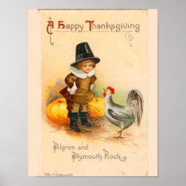 Vintage Thanksgiving Poster ポスター