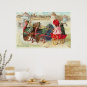 Vintage Thanksgiving Towne Poster ポスター (キッチン)