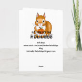 Vintage Thanksgiving Turkey and Pumpkins カード (裏面)