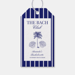 Vintage The Bach Club Navy Beach Bachelorette ギフトタグ