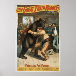 Vintage The Great Train Robbery ポスター
