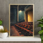 Vintage Theater Interior Wall Art ポスター