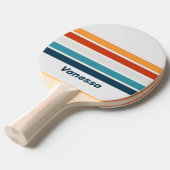 Vintage Thistle Across Striping with Name 卓球ラケット (正面アングル)