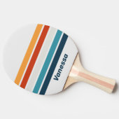Vintage Thistle Across Striping with Name 卓球ラケット (横)