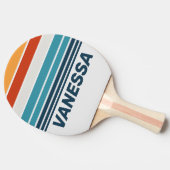 Vintage Thistle Horizon Striping with Name 卓球ラケット (横)