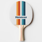 Vintage Thistle Pin Striped with Name 卓球ラケット (裏面)