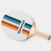 Vintage Thistle Pin Striped with Name 卓球ラケット (横)