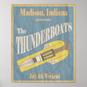 Vintage Thunderboat Regatta Poster ポスター (正面)