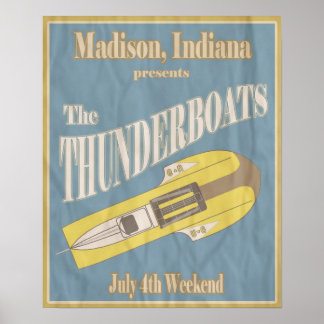 Vintage Thunderboat Regatta Poster ポスター