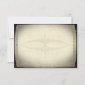 Vintage Ticket Style Wedding RSVP (裏面)