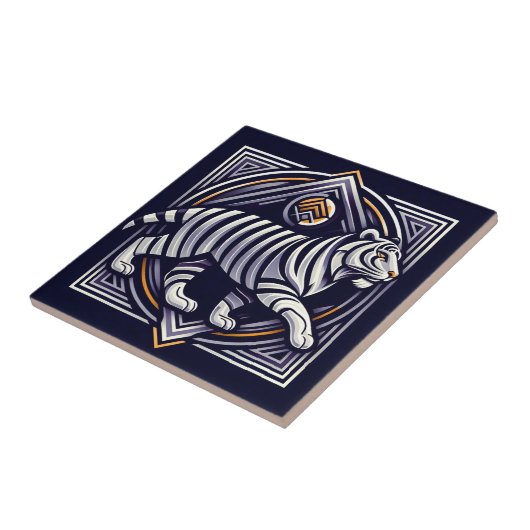 Vintage Tiger Navy Blue タイル (側面)