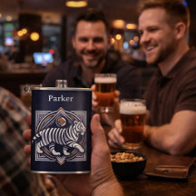 Vintage Tiger Navy Blue