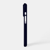 Vintage Tiger Navy Blue iPhoneケース (左側面)