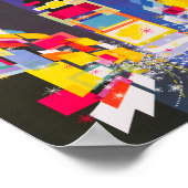 Vintage Time Square Travel Poster ポスター (角)