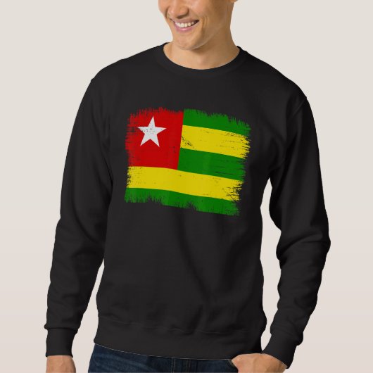 Vintage Togo Flag Togolese Independence Day スウェットシャツ (正面)