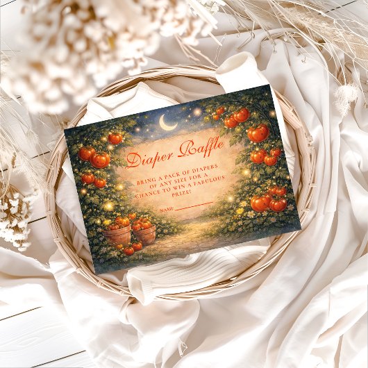 Vintage Tomato Garden Diapper Raffle エンクロージャーカード