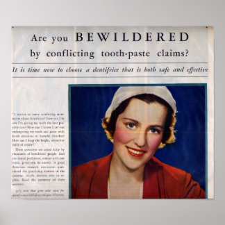 Vintage Toothpaste Ad ポスター