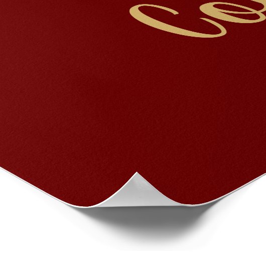 Vintage Top Hat Dancer Congratulations  ポスター (角)