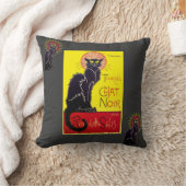 Vintage Tournee du Chat Noirのキャバレーのクッション クッション (ブランケット)