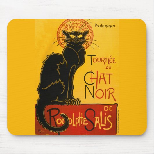 Vintage Tournée du Chat Noir Theophile Steinlen マウスパッド (正面)