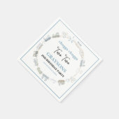 Vintage Train 2nd Birthday – Choo Choo Party スタンダードカクテルナプキン (角)