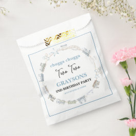 Vintage Train 2nd Birthday – Choo Choo Party フェイバーバッグ