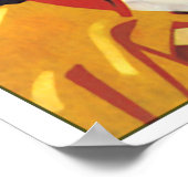 Vintage Train Adでドイツを旅 ポスター (角)