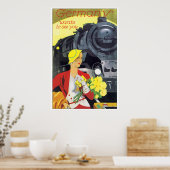 Vintage Train Adでドイツを旅 ポスター (キッチン)