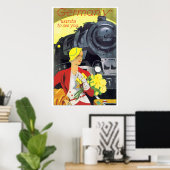 Vintage Train Adでドイツを旅 ポスター (ホームオフィス)