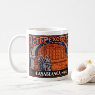 Vintage Travel、カサブランカ(モロッコ、アフリカ) コーヒーマグカップ