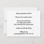 Vintage Travel、カサブランカ（モロッコ、アフリカ） 招待状 (裏面)