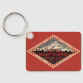 Vintage Travel、山エベレスト、Darjeeling India キーホルダー (裏面)