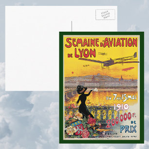 Vintage Travel, Airlines Air Show，リヨン，フランス ポストカード