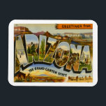 Vintage Travel Arizona マグネット<br><div class="desc">Arizona AZ US USA  - Greeting From Vintage Magnet  Greetings From Arizona AZ US USA vintage Magnet famous from the forties and fifties. Wonderful artwork showcases favorite scenery,  landmarks and attractions famous for all fifty States of America.</div>