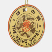 Vintage Travel Asia, Grand Hotel，台北，台湾 セラミックオーナメント (左)