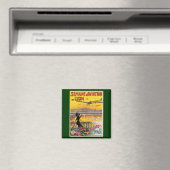 Vintage Travel, Aviation Airplanes，リヨン，フランス マグネット (インサイチュ (食洗機))