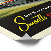 Vintage Travel by Railポスター ポスター (角)